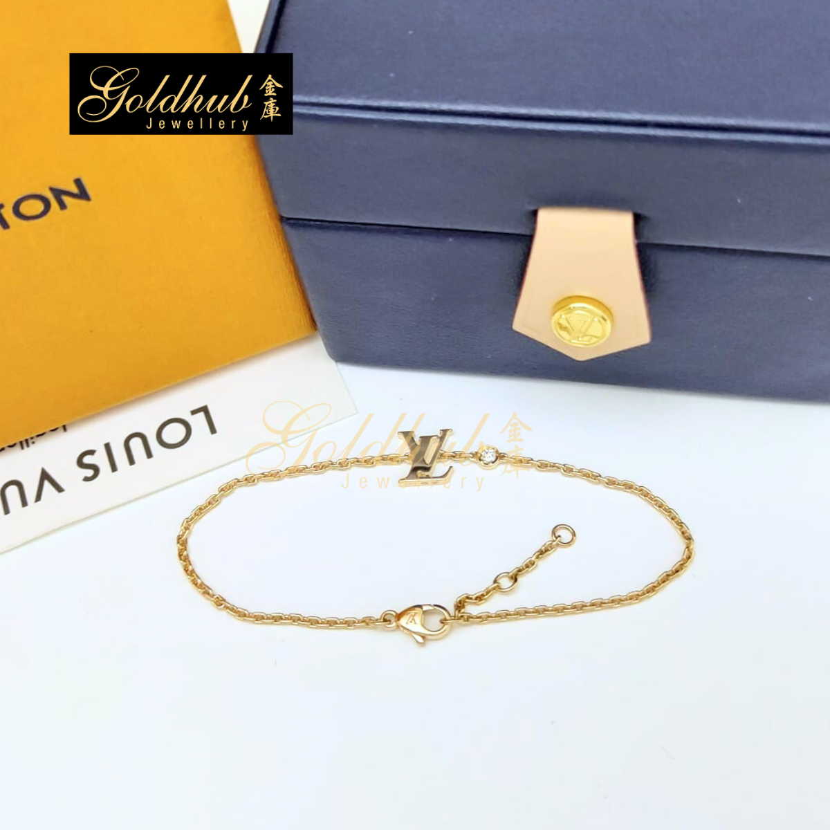 Louis Vuitton Idylle Blossom LV Bracelet, 1 Diamond in Rose Gold