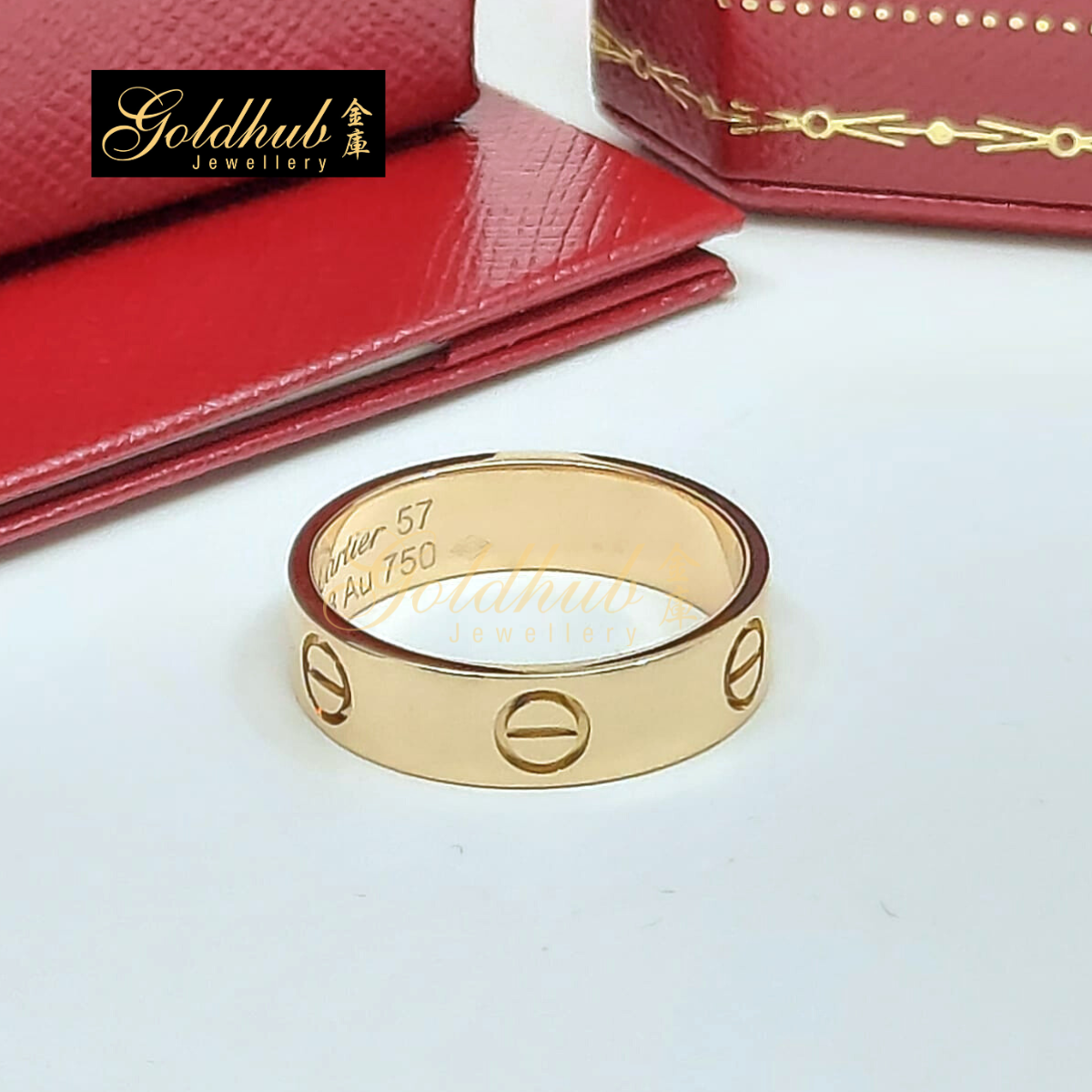 Cartier Love Ring, Classic Model in Rose Gold, Size 57