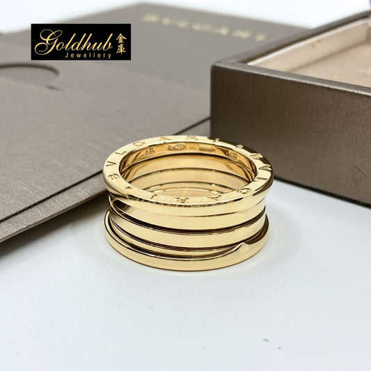 Bulgari B.zero1 4 Bands Ring in Yellow Gold, Size 63