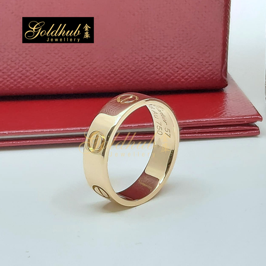 Cartier Love Ring, Classic Model in Rose Gold, Size 57