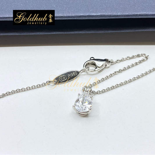 Harry Winston Pear-Shaped Diamond Solitaire Pendant, 0.71ct D VS1 in Platinum