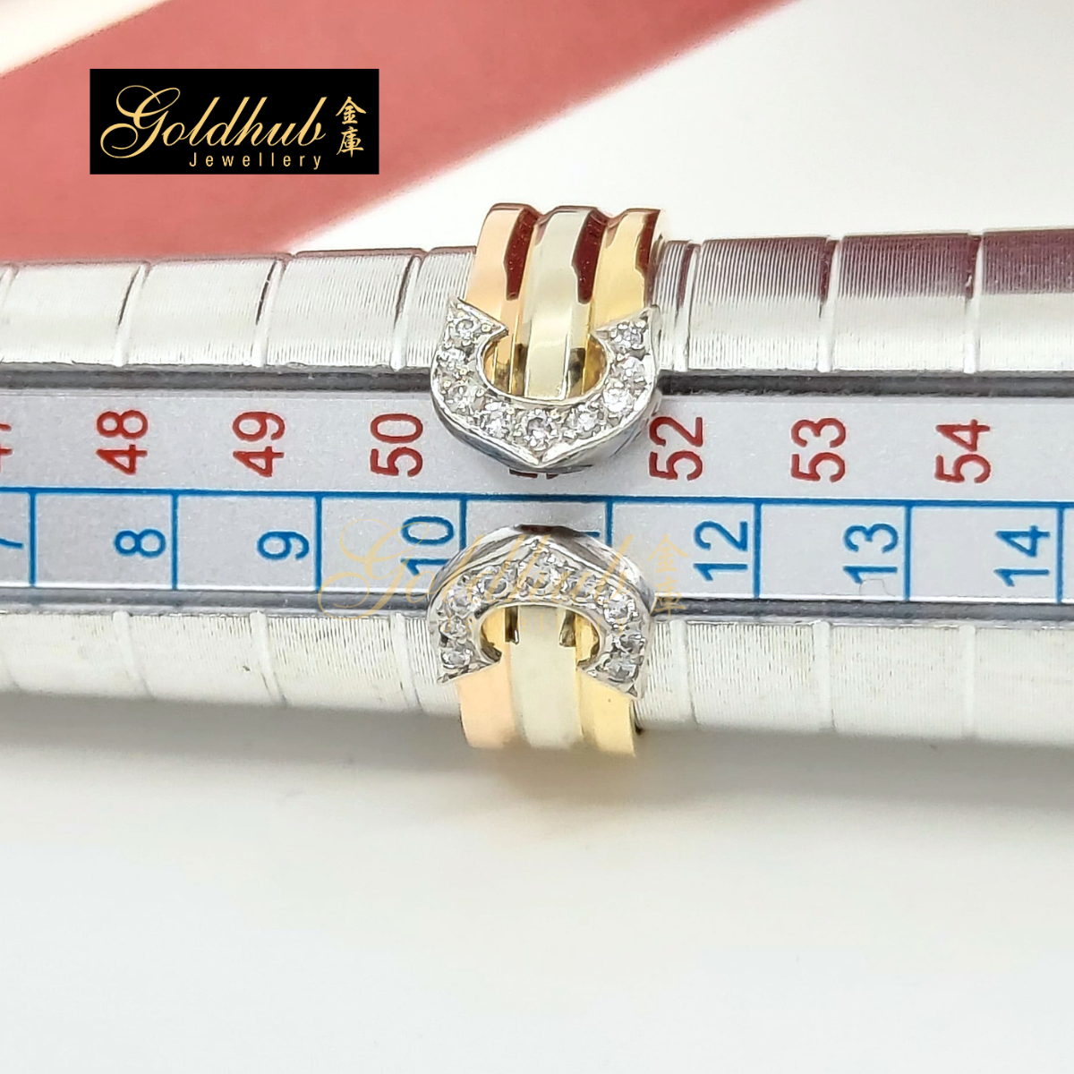 Cartier Mini Resort CC Diamond Ring, Size 51