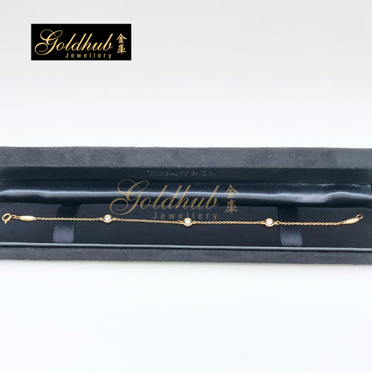 Tiffany & Co Elsa Peretti, Diamonds by the Yard Bracelet in Rose Gold