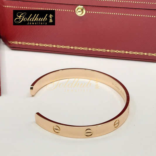 Cartier Love Cuff Bracelet, Open Model in Rose Gold, Size 20