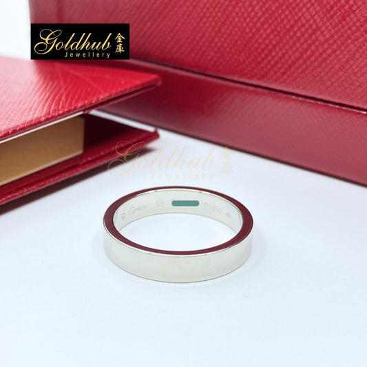 Cartier C de Cartier Wedding Band, 4mm in Platinum, Size 55
