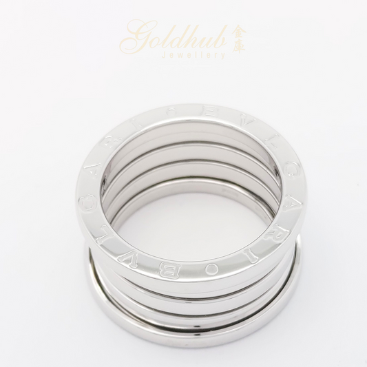 Bvlgari B.zero1 Four Band Ring in White Gold, Size 53