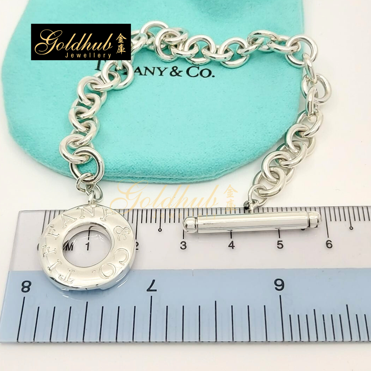 Tiffany & Co Toggle Bracelet in Sterling Silver, 17cm