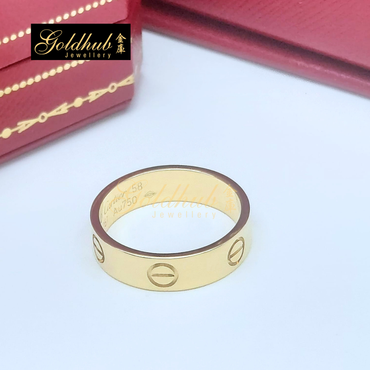Cartier Love Ring, Classic Model in Yellow Gold, Size 58