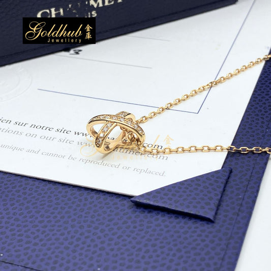 Chaumet Jeux de Liens Pendant, Diamonds in Rose Gold