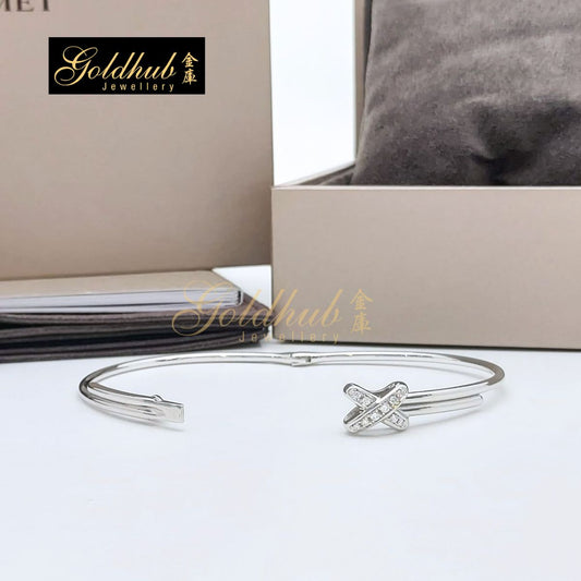 Chaumet Jeux de Liens Bracelet, Diamonds, Bracelet in White Gold, Size 165