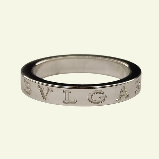 Bvlgari Bvlgari Ring in Platinum, Size 49