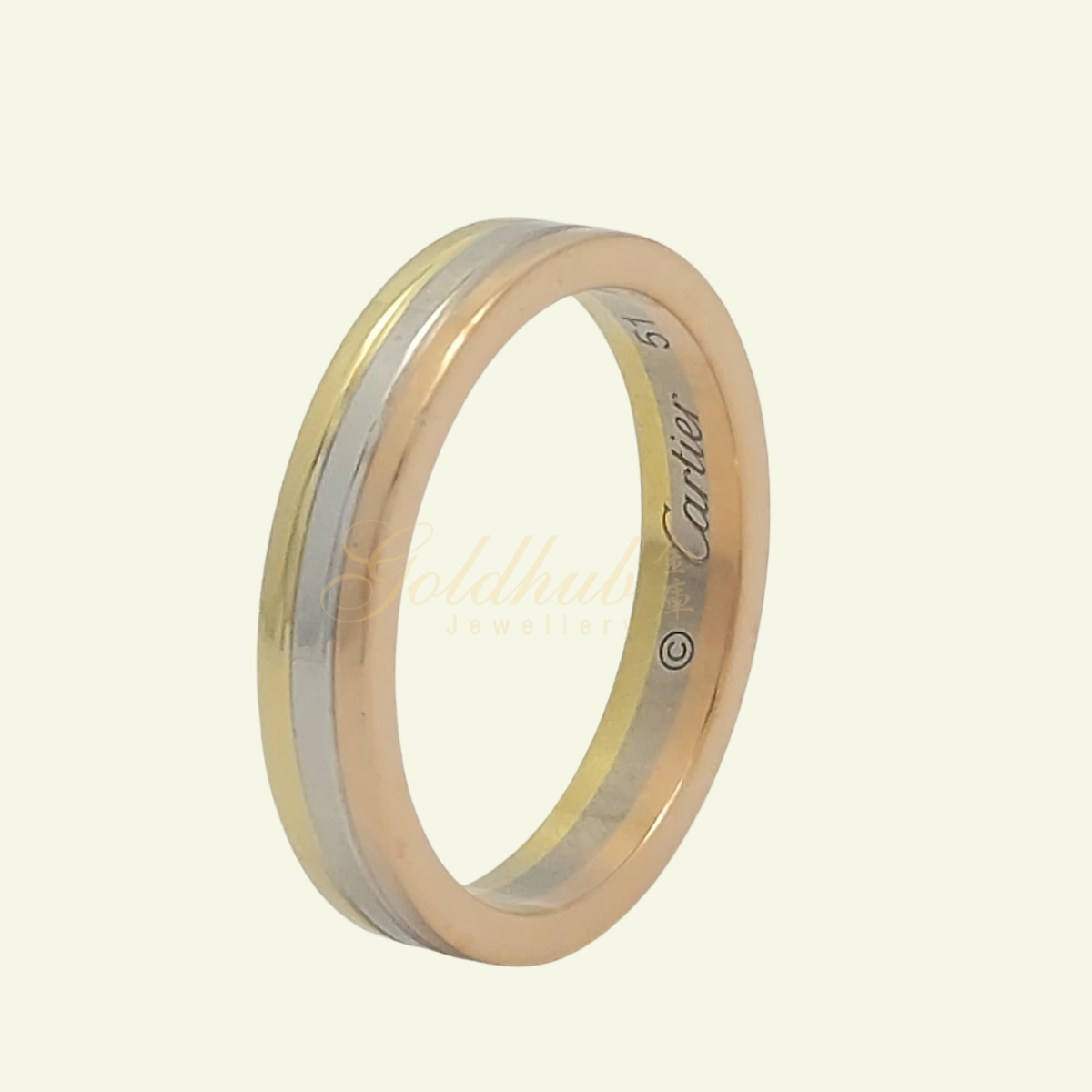 Vendome Louis Cartier Ring, 3.5mm, Size 51