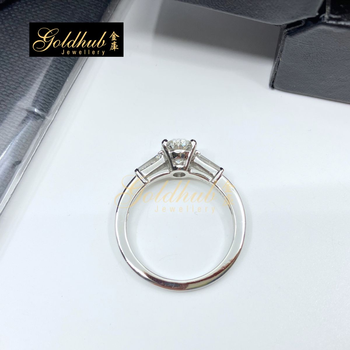 Bulgari Griffe Ring, 1.00ct Oval Brilliant Solitaire Diamond in Platinum, Size 51