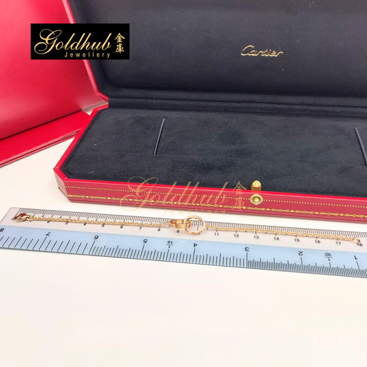 Cartier Love Bracelet on Chain in Rose Gold