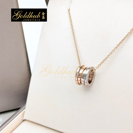 [Reserved] Bvlgari B.zero1 Necklace in White and Rose Gold