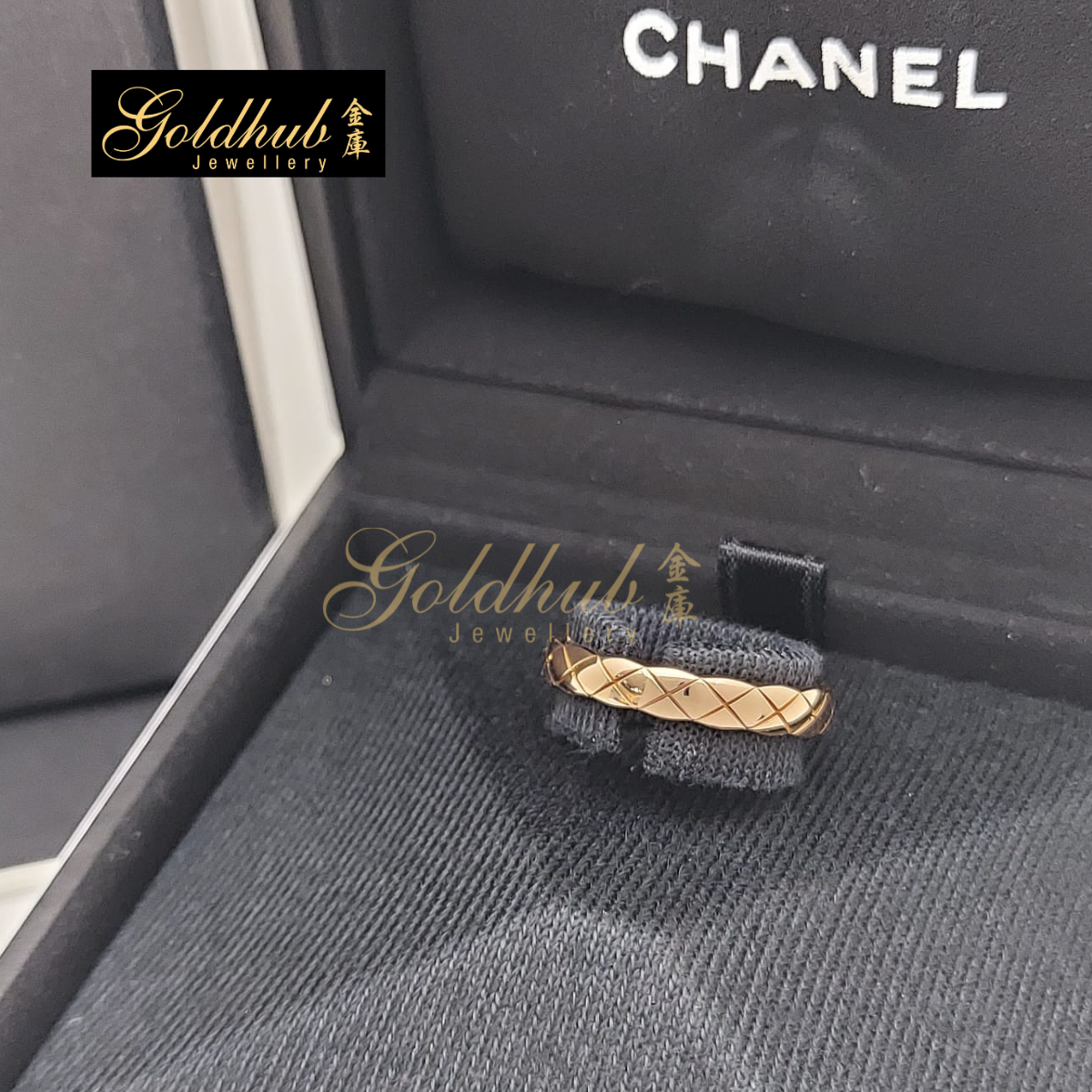 Chanel Coco Crush Ring, Mini Version in Rose Gold, Size 49