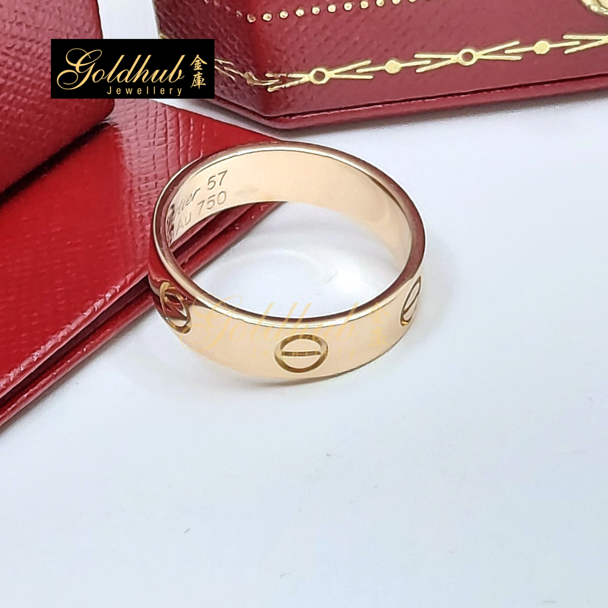 Cartier Love Ring, Classic Model in Rose Gold, Size 57