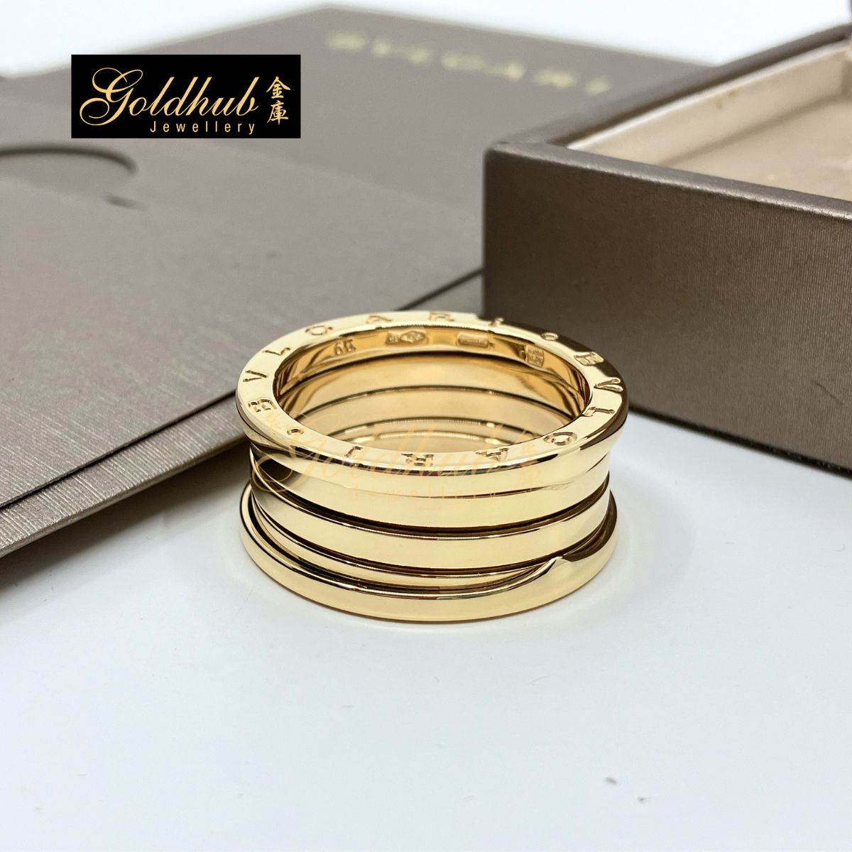 [Reserved] Bulgari B.zero1 4 Bands Ring in Yellow Gold, Size 63