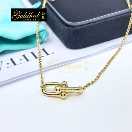 [Reserved] Tiffany HardWear Small Double Link Pendant in Yellow Gold