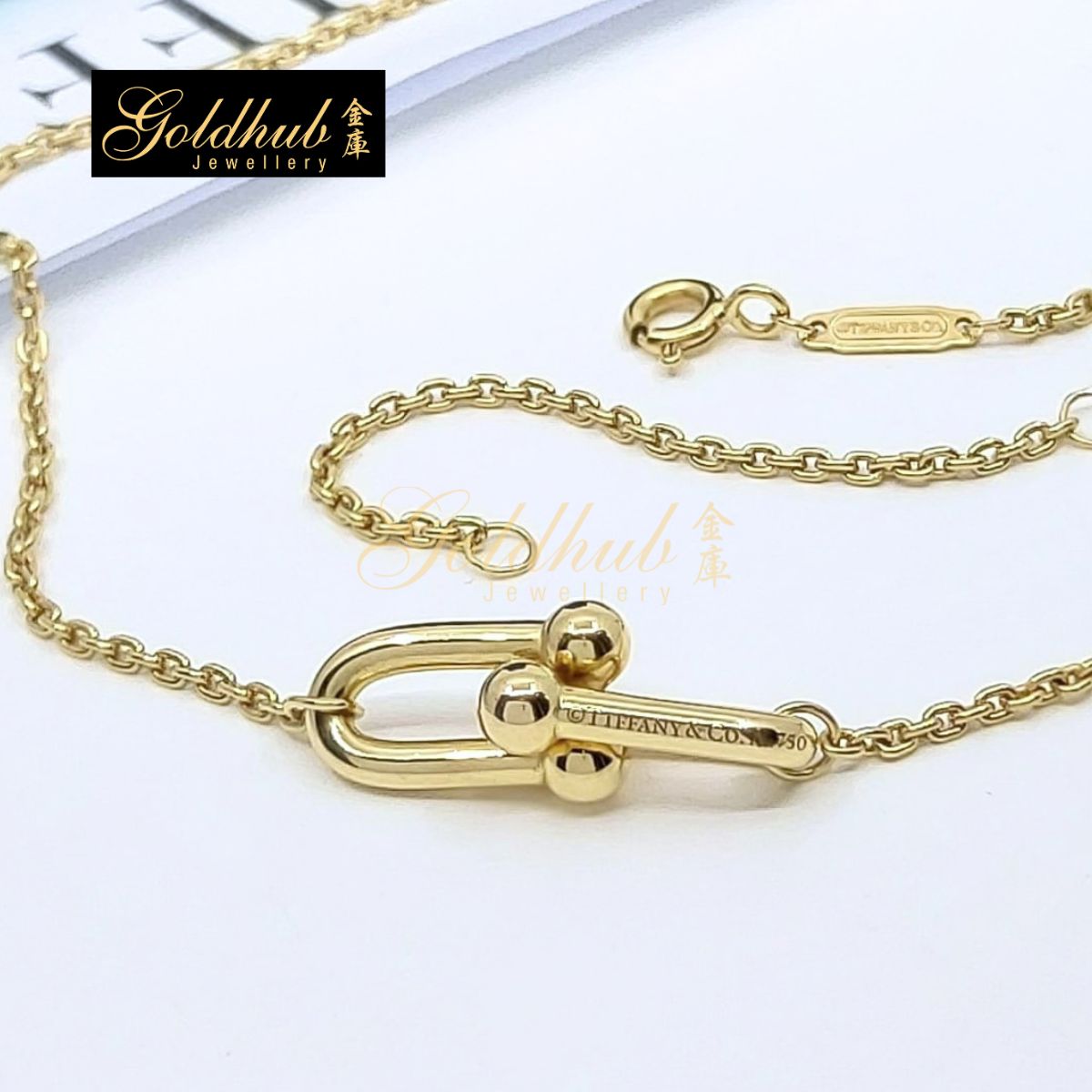 Tiffany HardWear Small Double Link Pendant in Yellow Gold