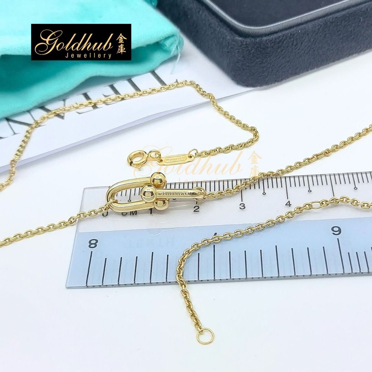 Tiffany HardWear Small Double Link Pendant in Yellow Gold