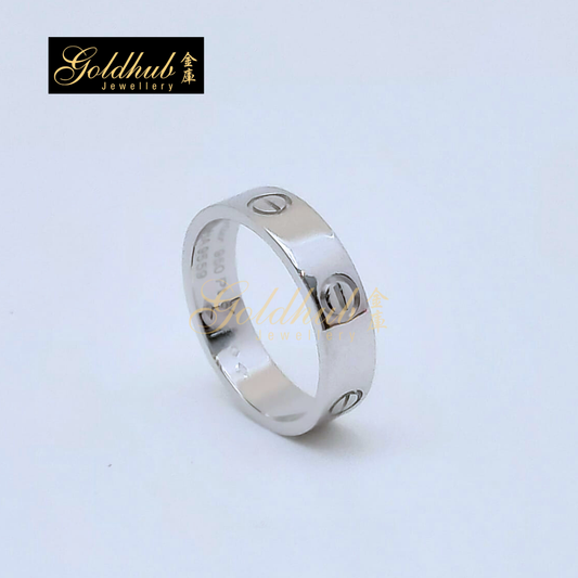 Cartier Love Ring, Classic Model in Platinum, Size 61