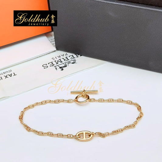 Hermes Farandole Bracelet, Very Small Model in Rose Gold, Size ST