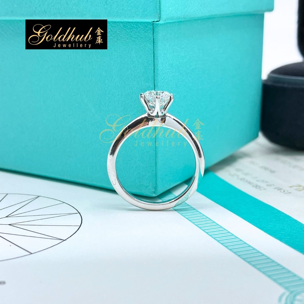 [Reserved] The Tiffany Setting Ring, Solitaire Diamond 1.27ct in Platinum, Size 7