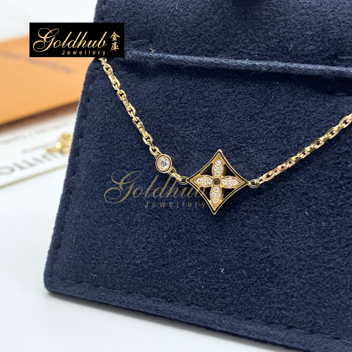 Louis Vuitton Idylle Blossom Pendant, Diamonds in Yellow Gold
