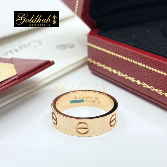 Cartier Love Ring, Classic Model in Rose Gold, Size 54