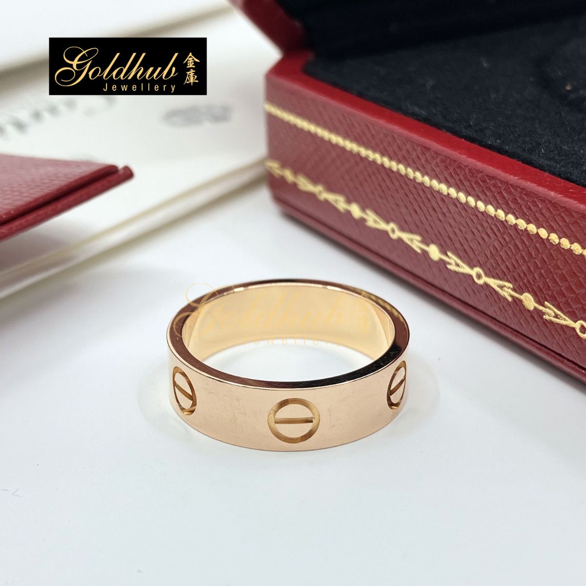 Cartier Love Ring, Classic Model in Rose Gold, Size 54
