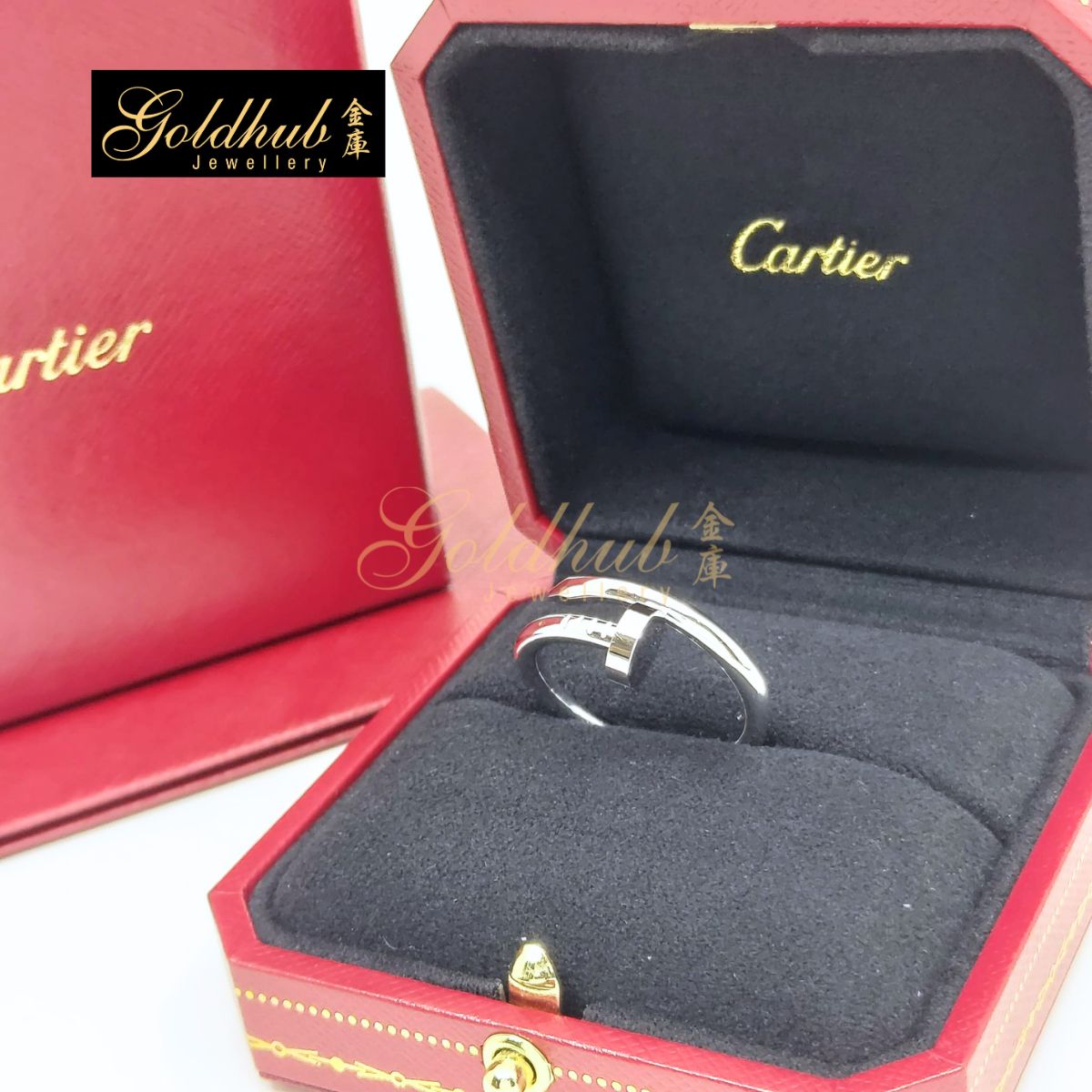 [Reserved] Cartier Juste un Clou Ring, Classic Model in White Gold, Size 61