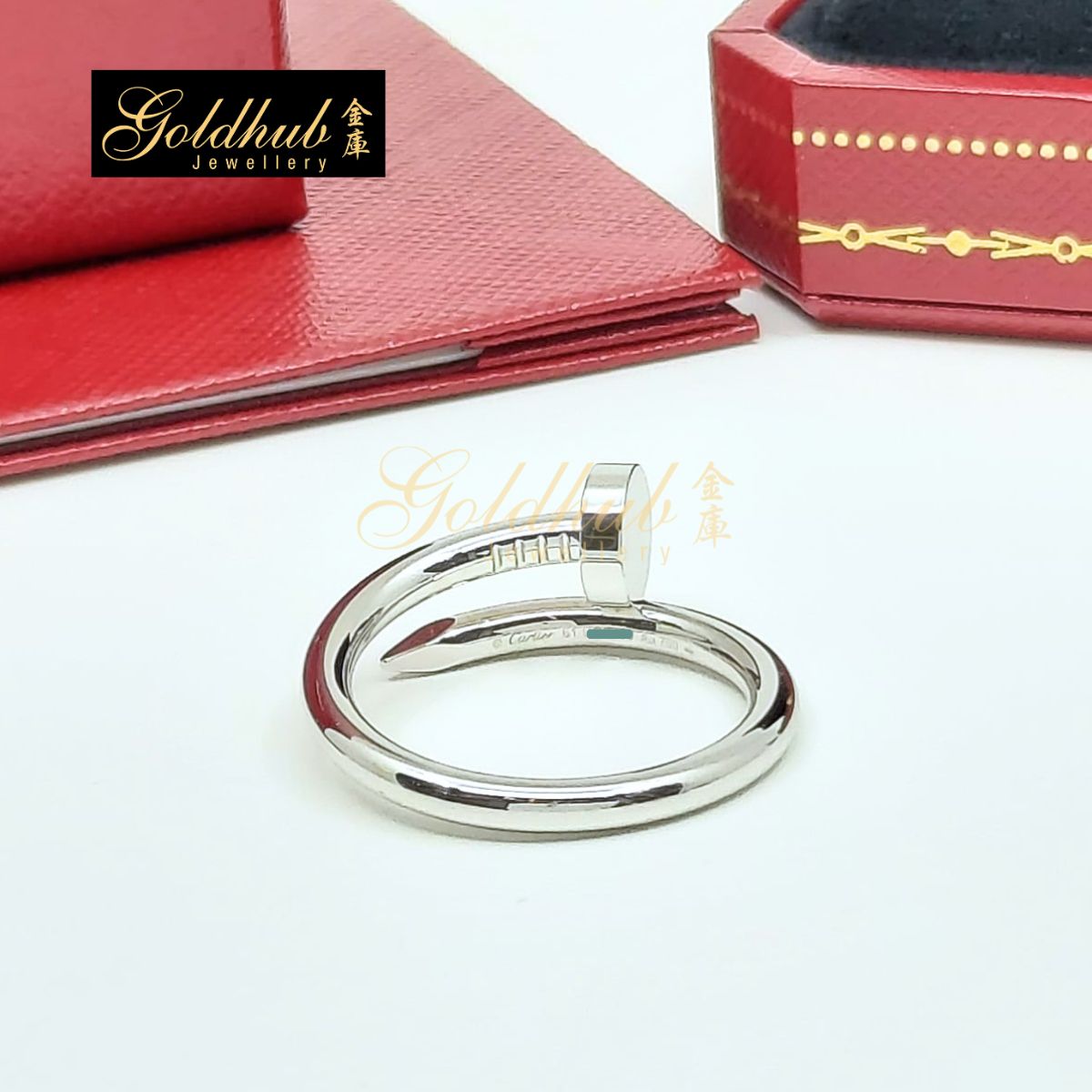 [Reserved] Cartier Juste un Clou Ring, Classic Model in White Gold, Size 61