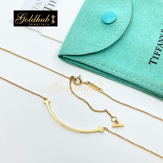 [Reserved] Tiffany T, Smile Pendant, Small in Yellow Gold in Yellow Gold