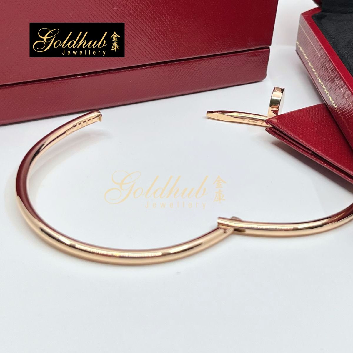 Cartier Juste Un Clou Bracelet, Classic Model in Rose Gold, Size 20