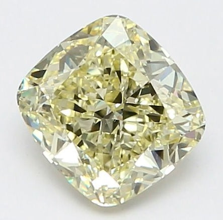 1.24 Carat Fancy Light Yellow VVS1 Cushion Cut Diamond 2221240193