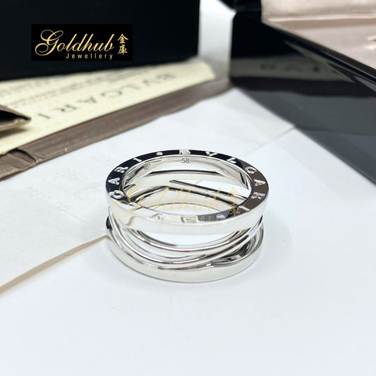 Bulgari B.zero1 Legend Ring in White Gold, Size 58