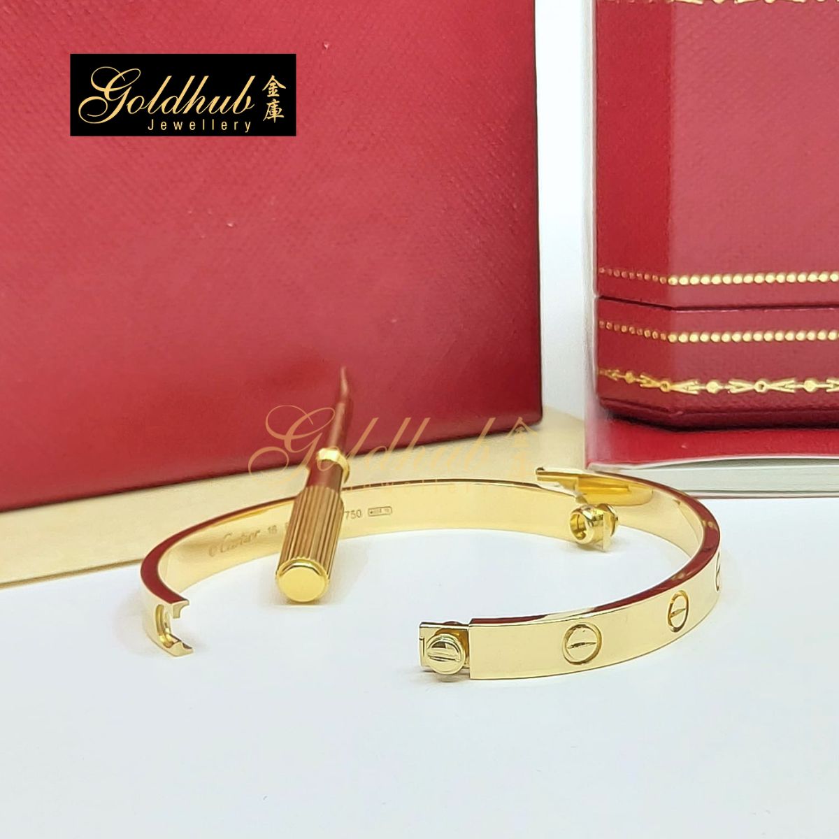 Cartier Love Bracelet, Classic Model in Yellow Gold, Size 16