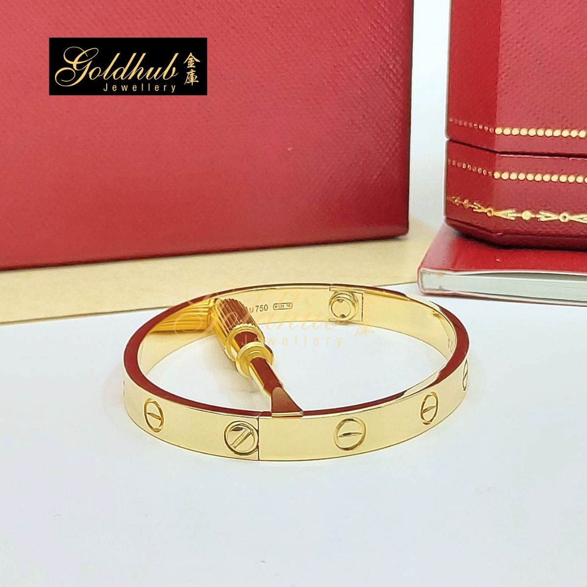 Cartier Love Bracelet, Classic Model in Yellow Gold, Size 16
