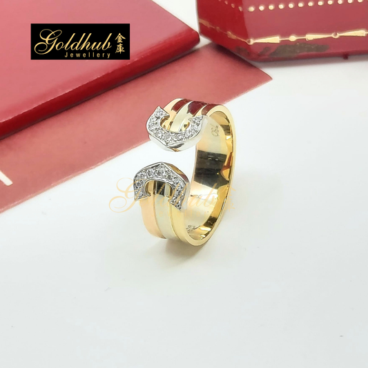 [Reserved] Cartier Mini Resort CC Diamond Ring, Size 51