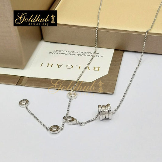 Bvlgari B.zero1 Mini Pendant Necklace in White Gold