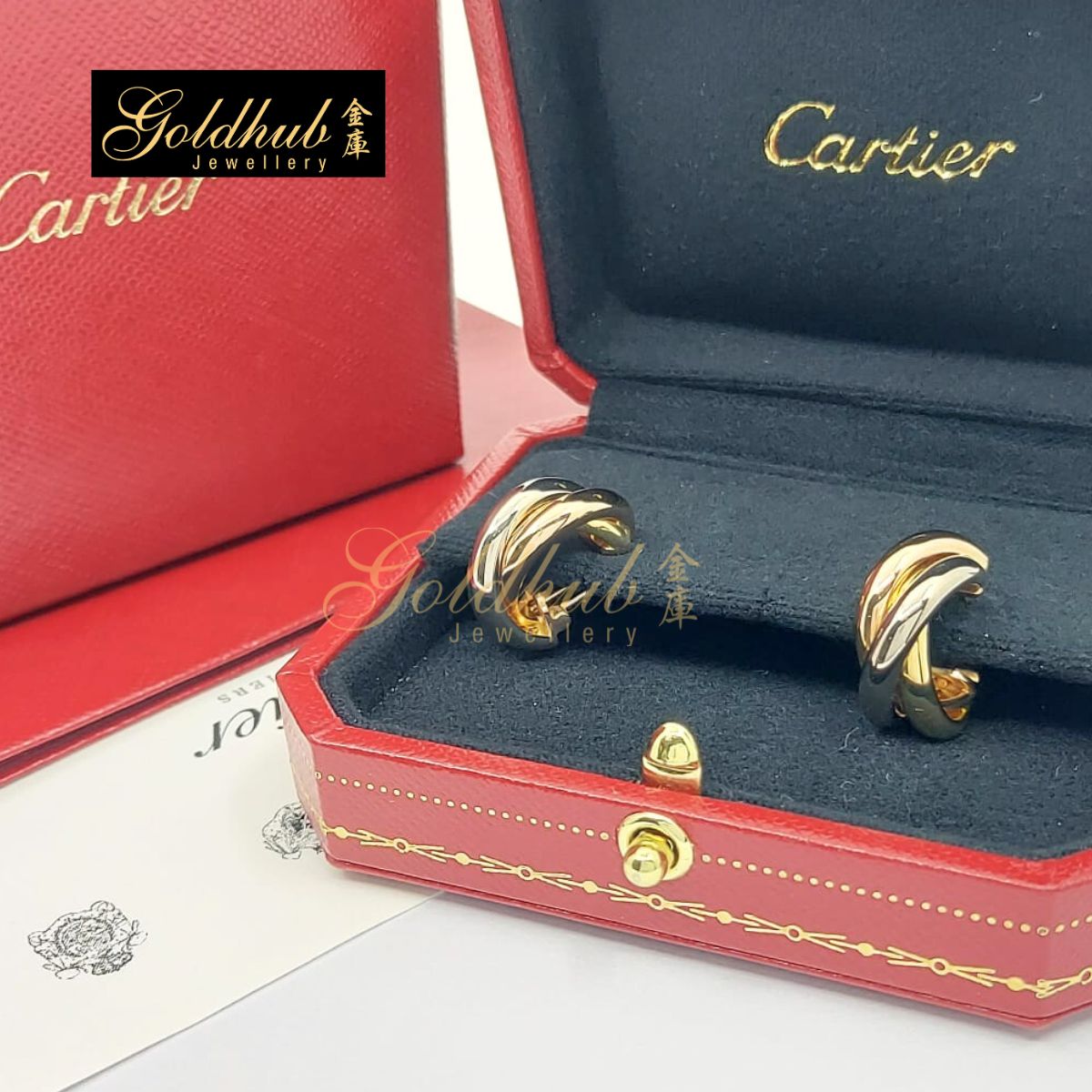 Cartier Trinity Earrings, Classic Model