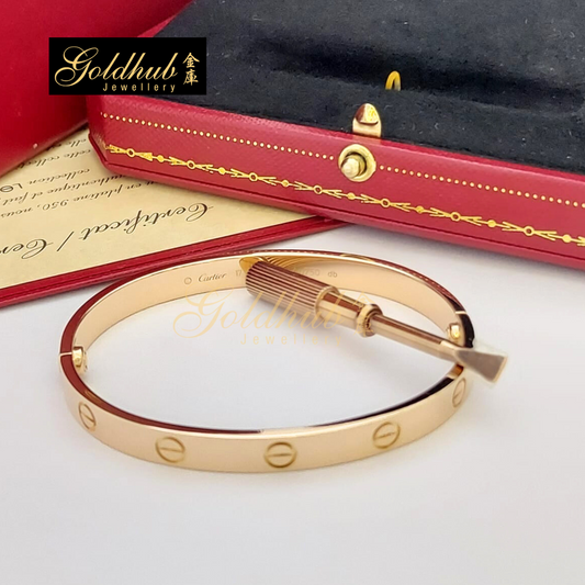 Cartier Love Bracelet in Rose Gold, Size 17