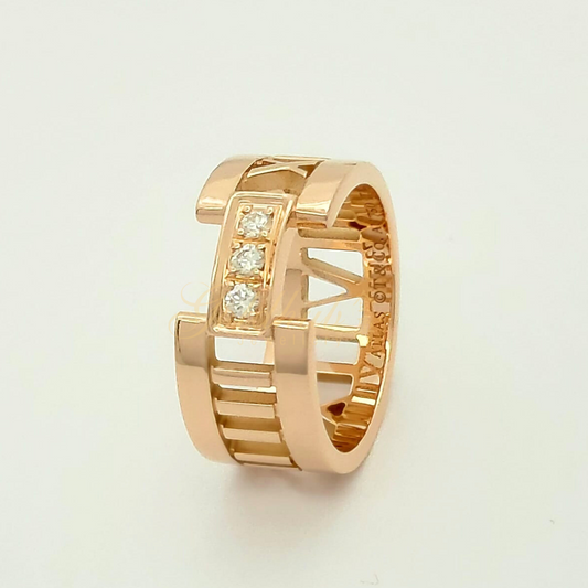 Tiffany & Co. Atlas Diamond Ring in Rose Gold