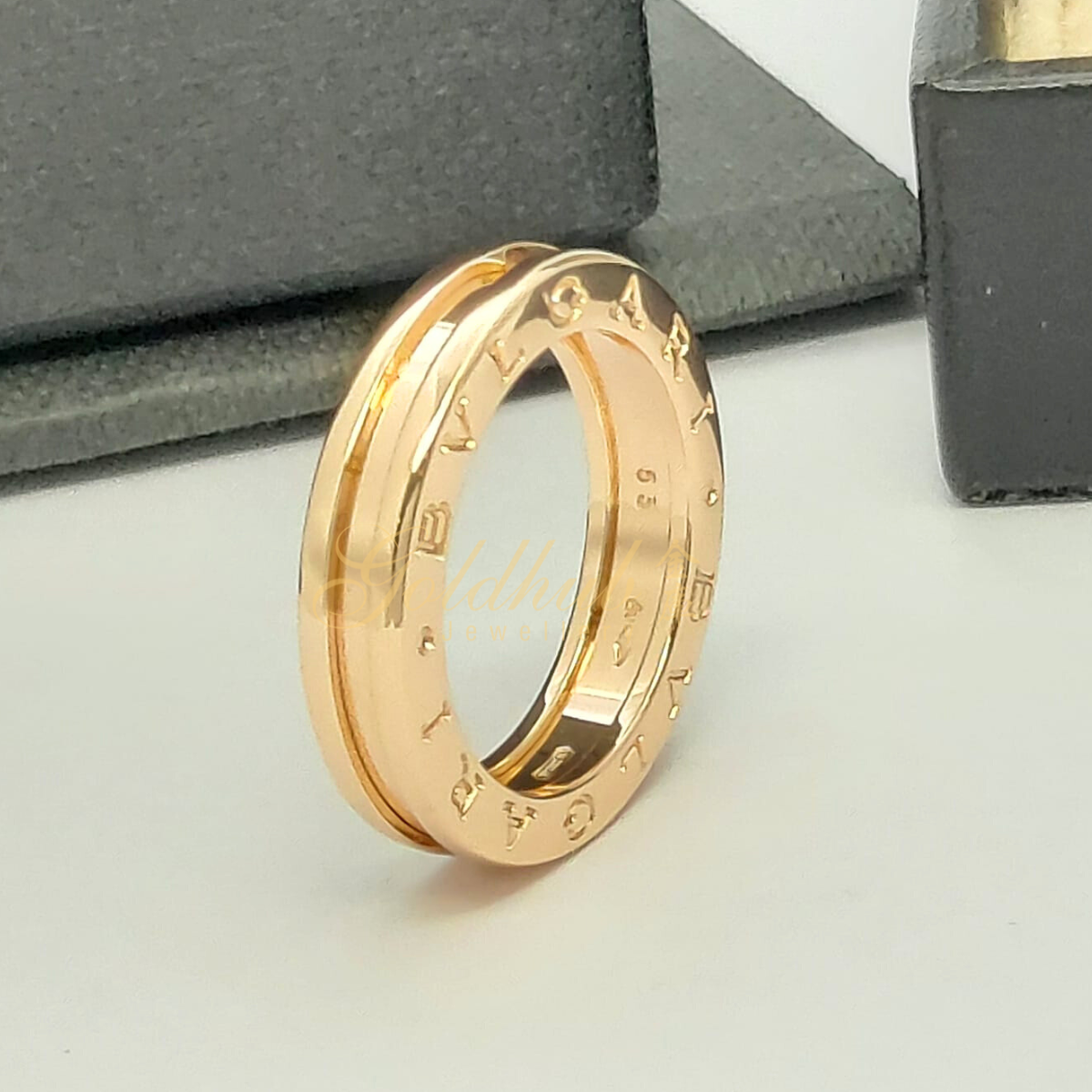 Bvlgari B.zero1 1 Band Ring in Rose Gold, Size 53