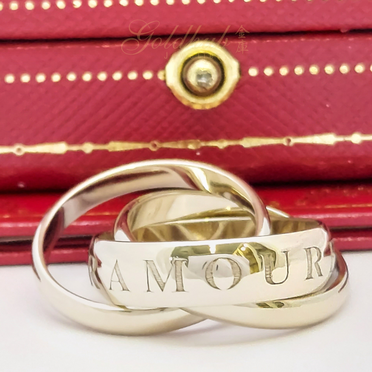 Cartier Amour Et Trinity Ring in White Gold