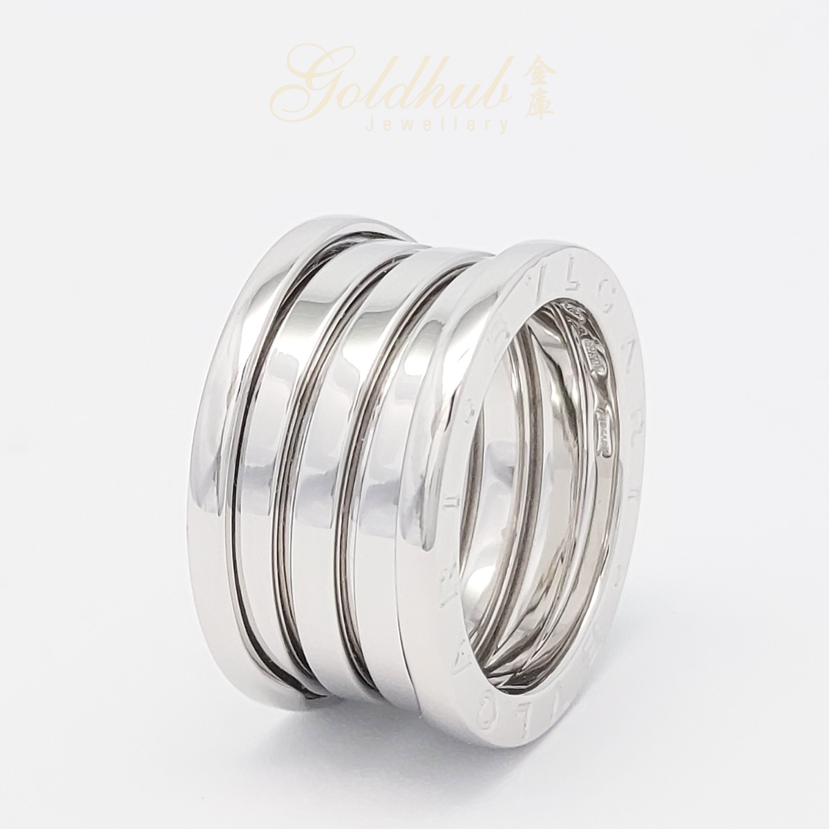 Bvlgari B.zero1 Four Band Ring in White Gold