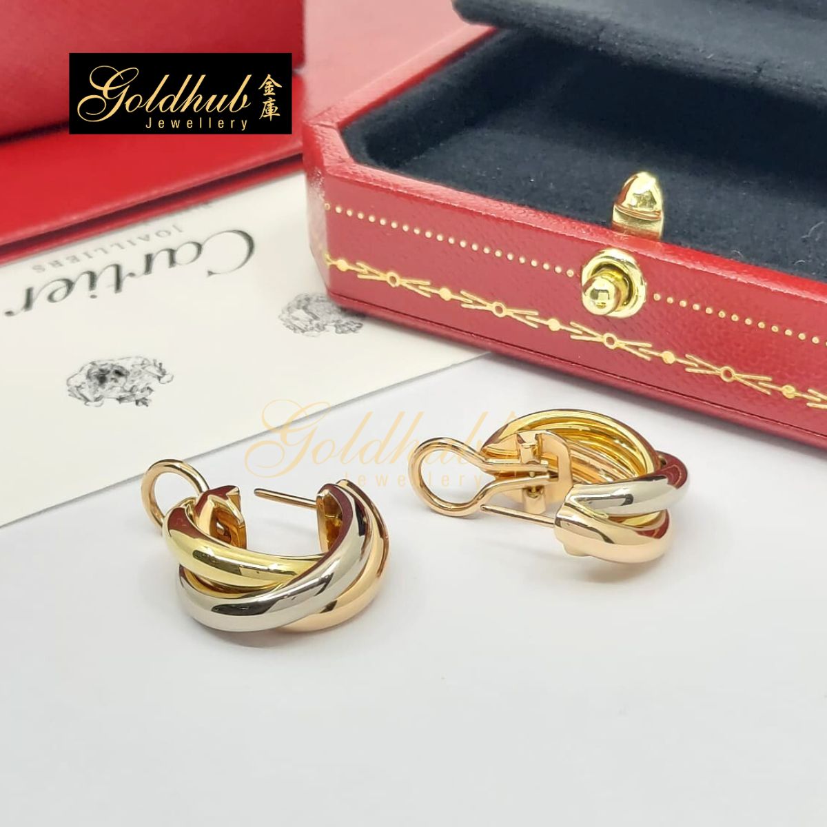Cartier Trinity Earrings, Classic Model