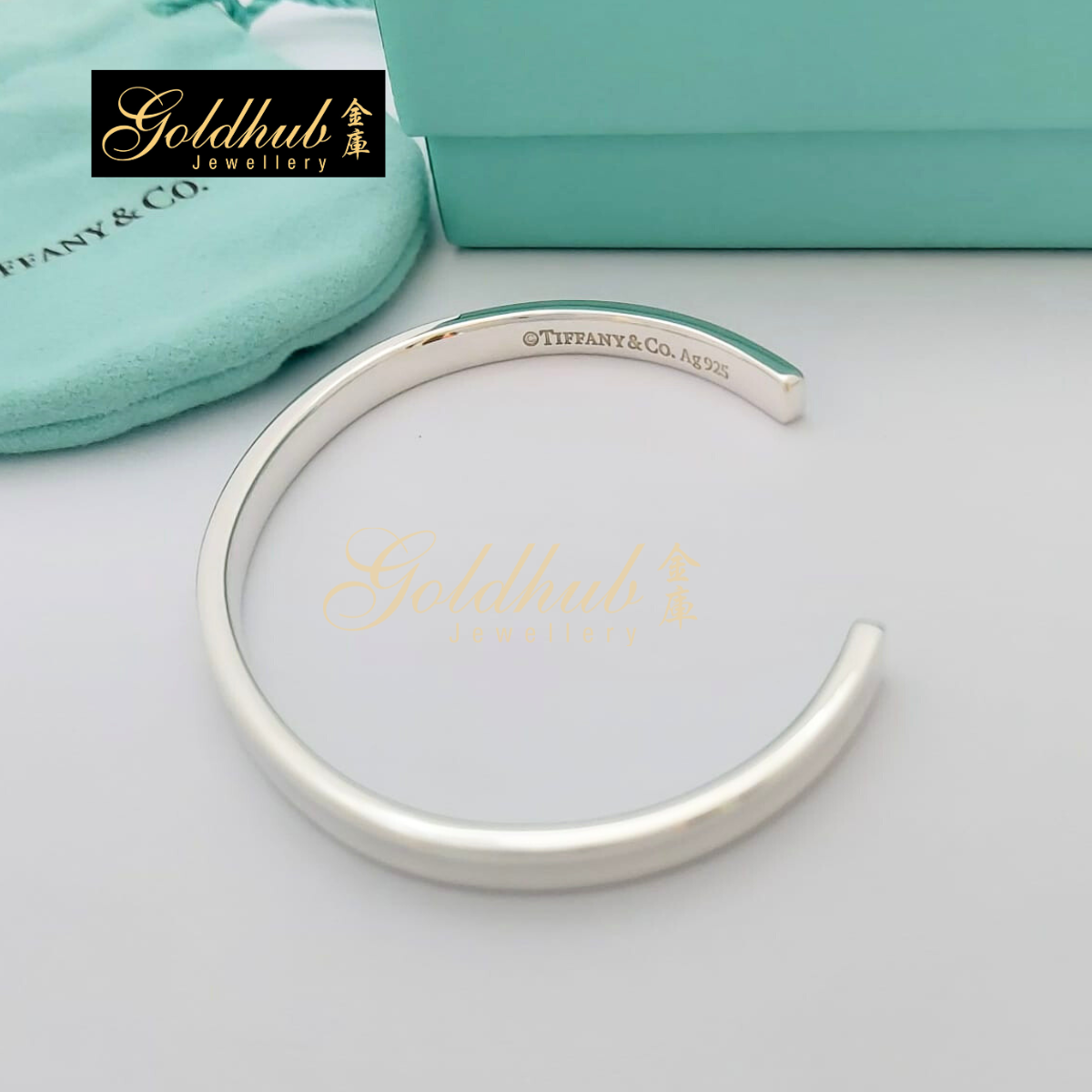 Tiffany & Co 1837 Cuff Bangle in Sterling Silver