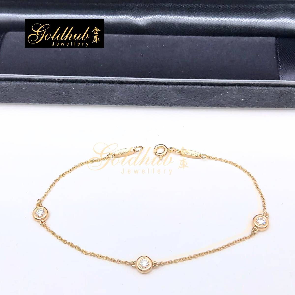 Tiffany & Co Elsa Peretti, Diamonds by the Yard Bracelet in Rose Gold
